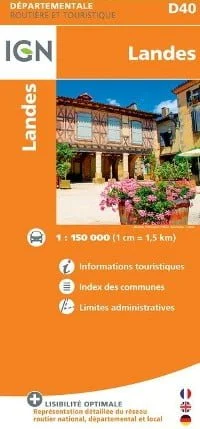 carte IGN des Landes