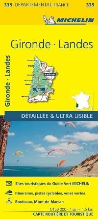 carte Michelin Gironde et Landes
