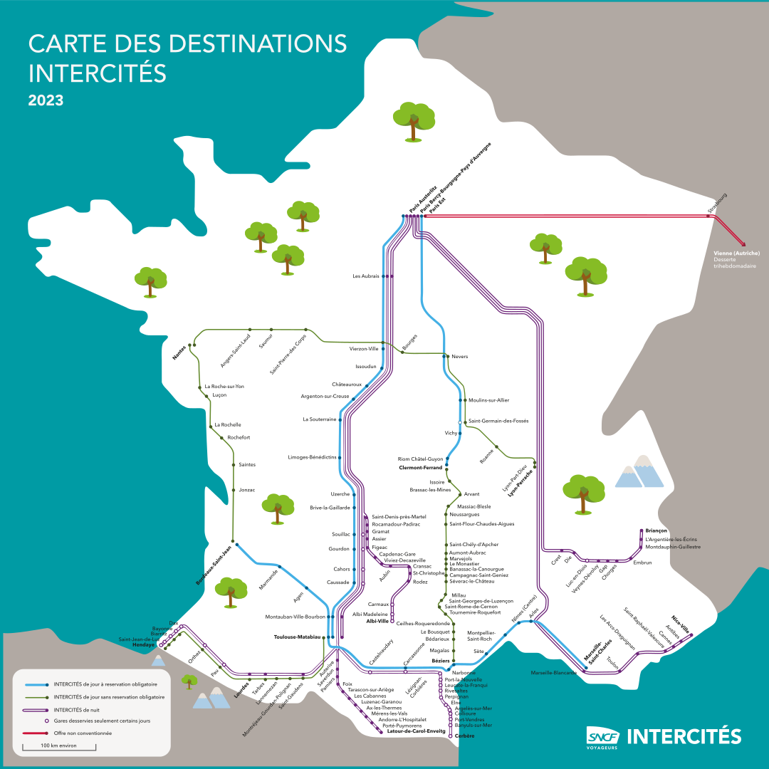 Trains intercites Regions France