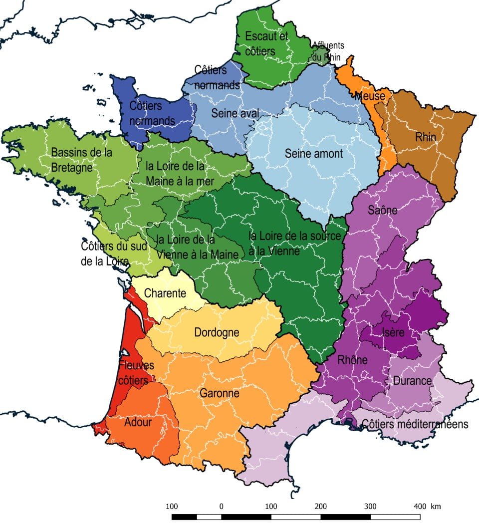 regions hydrographiques de France