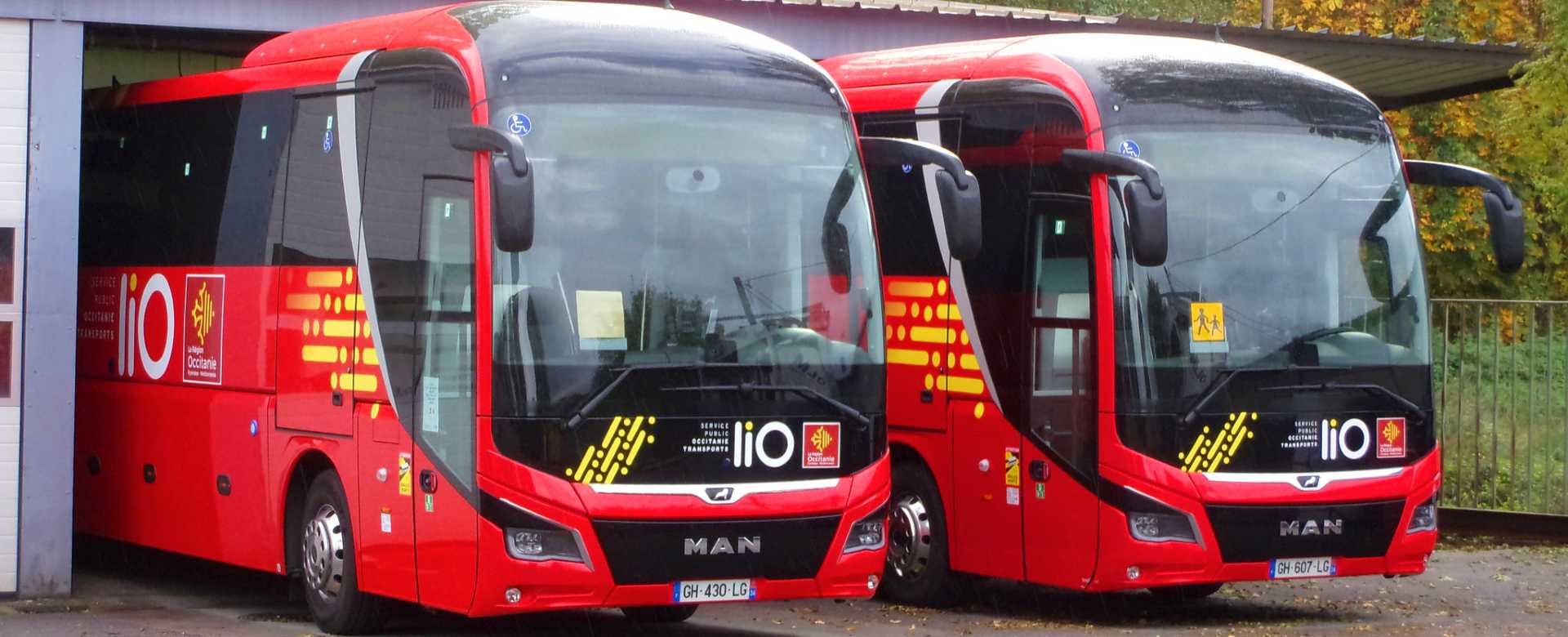 Bus ligne 201 en Aveyron, de Laguiole à Rodez (liO)