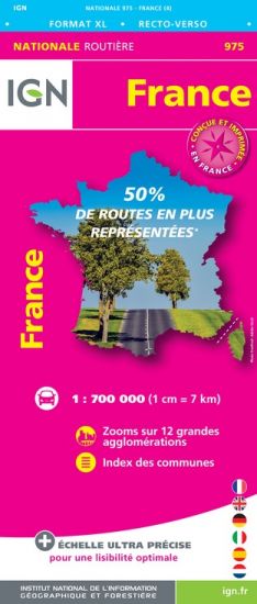 Carte routière : France IGN XL