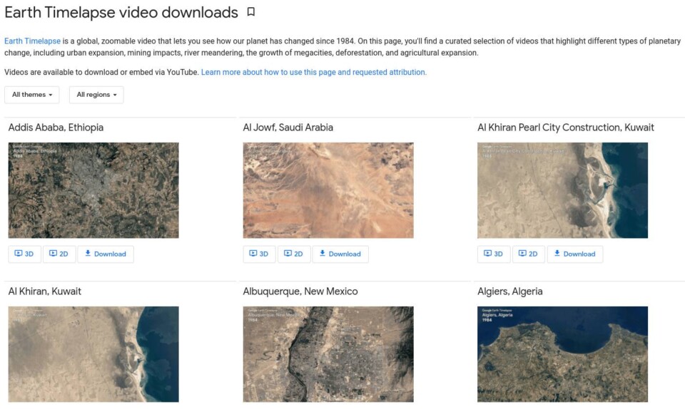 Earth Timelapse en vidéo
