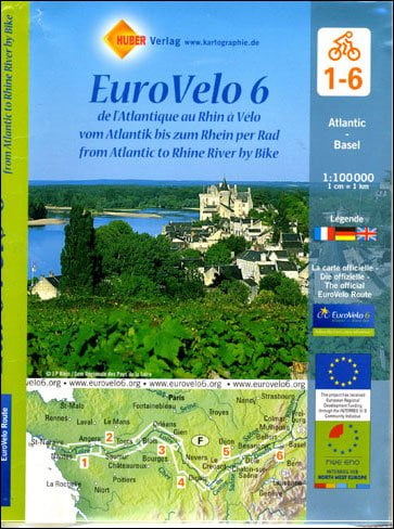 Eurovelo 6, Carte et guide