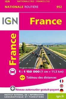 Carte routière : France IGN, mini-format