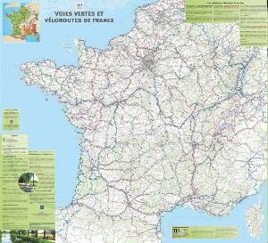 Cartes voies vertes en France : Poster