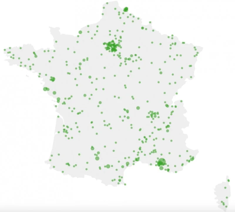 Carte : décharges sauvages en France