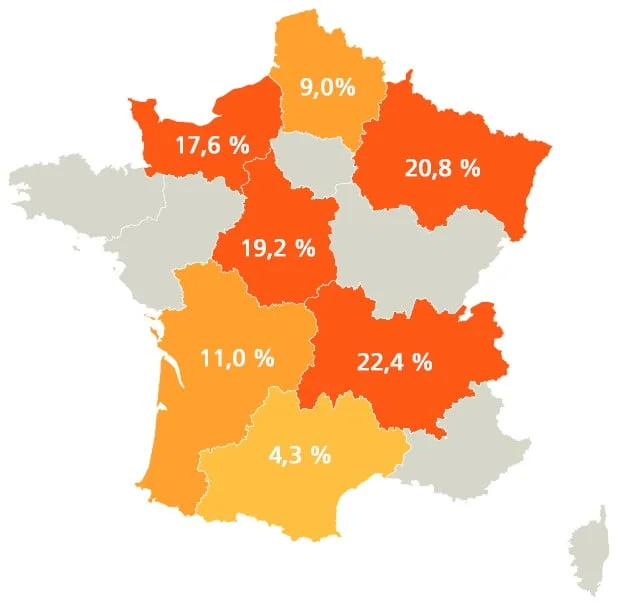 Energie nucléaire en France par région