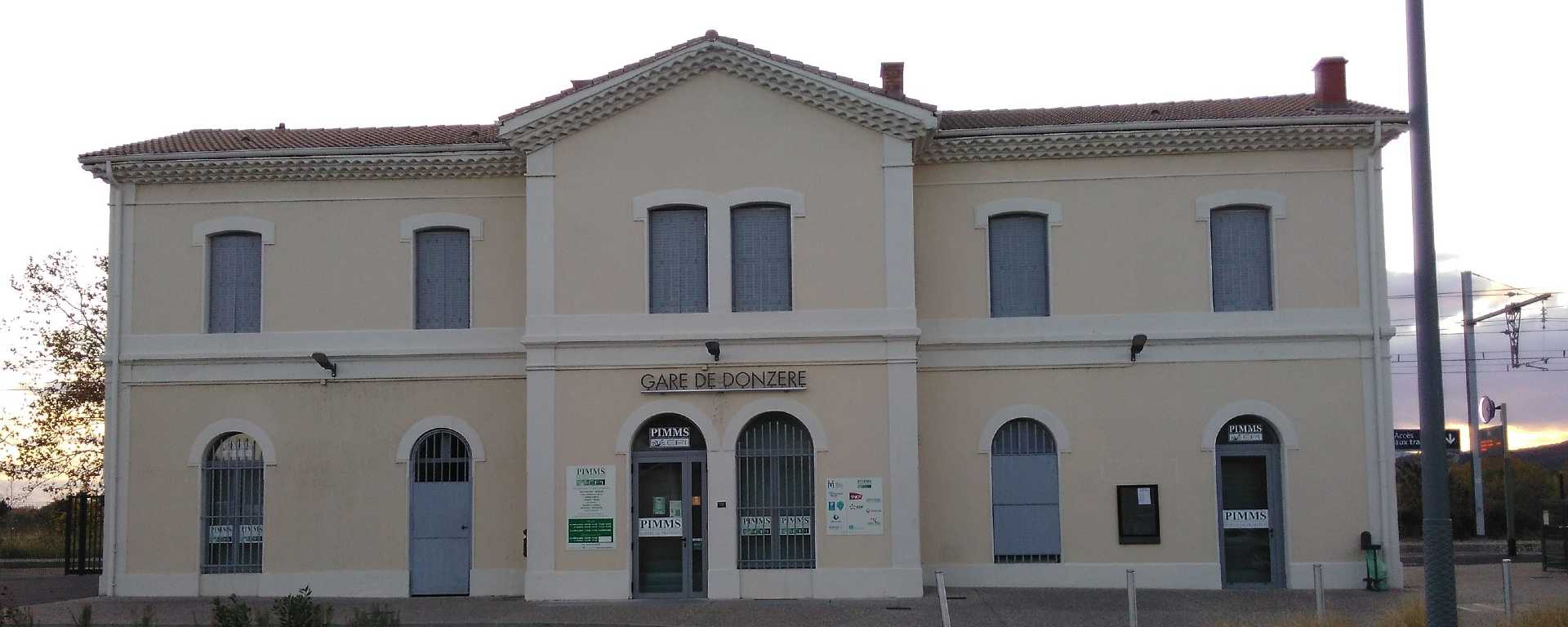 Gare de Donzère dans la Drôme