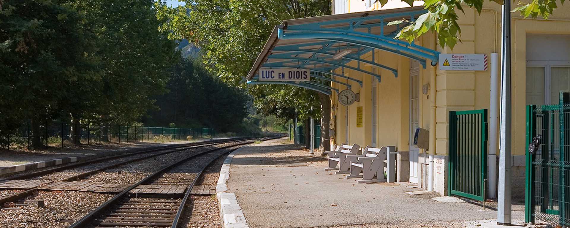 Gare de Luc-en-Diois dans la Drôme
