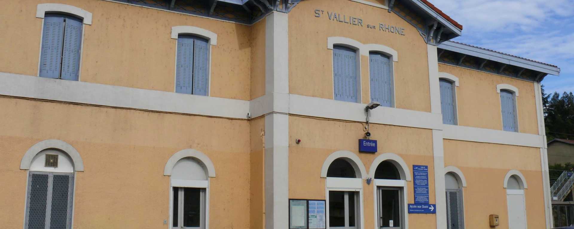 Gare de Saint-Vallier dans la Drôme