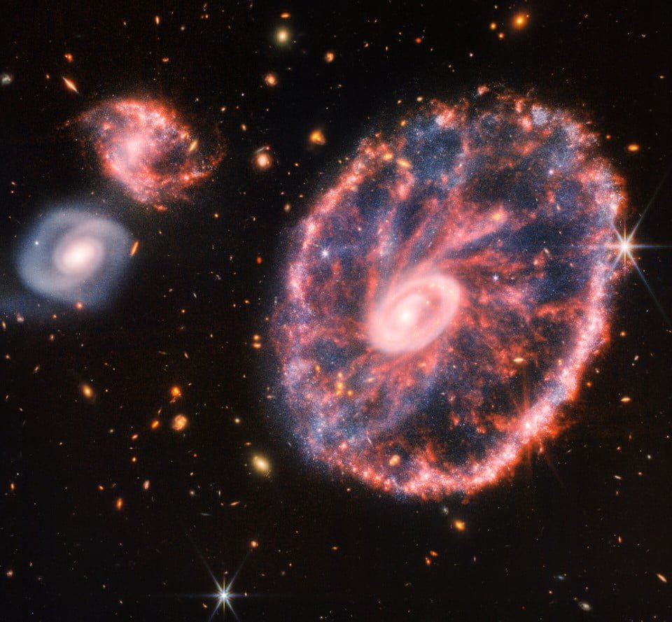 Galaxie de la Roue du Chariot  ∕ James Webb