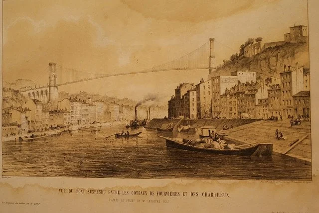 Projets de ponts sur le Rhône et la Saône