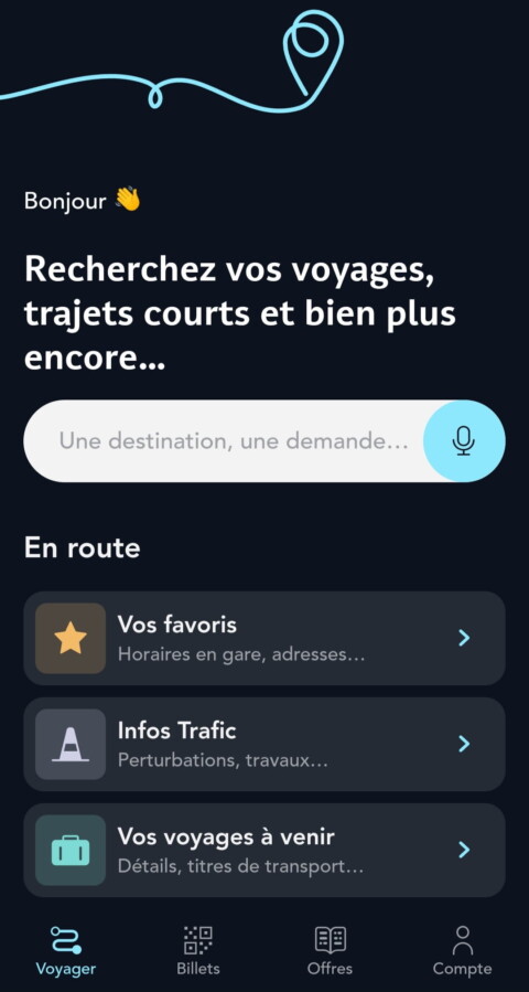 Sncf Connect App : Voyager